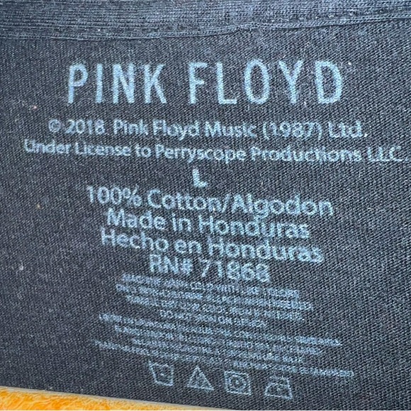 2018 Piink Floyd The Dark Side of Moon Black w Multiple Colors.Unisex Sz Lrg - Picture 3 of 5
